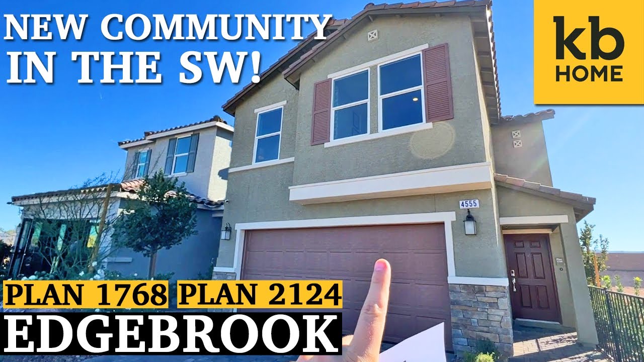 Southwest Las Vegas KB Homes Edgebrook New Homes Tour Plan 1768