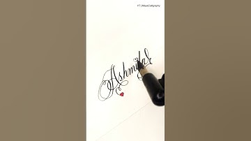 Comment Your Name | Ashmita in cursive #calligraphy #handwriting #shortsfeed #shorts