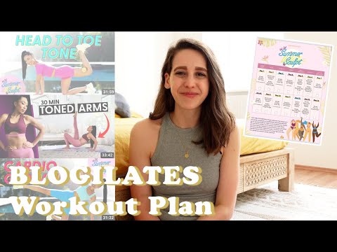 14 Tage trainieren wie BLOGILATES | Hot Girl Summer Sculpt | Workout Plan Review