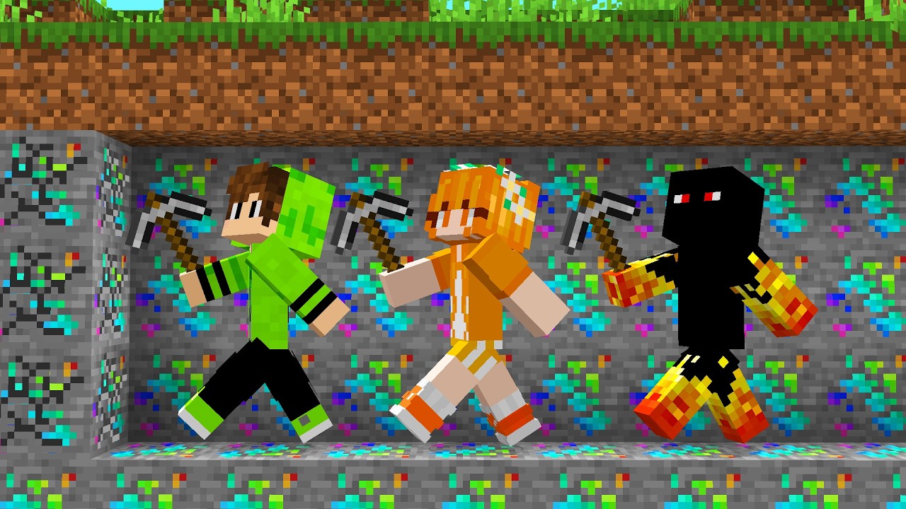 ENTREI NO SERVIDOR DE MINERAR pra FRENTE no Minecraft!