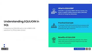 🎓 SQL JOINs Explained | INNER, OUTER, EQUIJOIN, NATURAL JOIN with Examples