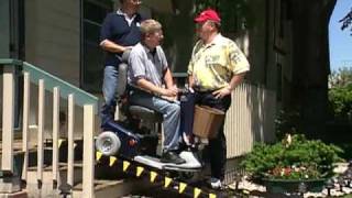 Roll A Ramp System for Wheel Chairs, Scooters & Power Chairs