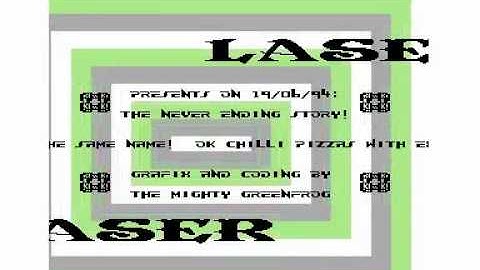 The Never Ending Story - Ocean Software - Laser 1994 !  Classic Commodore 64 C64 Intro