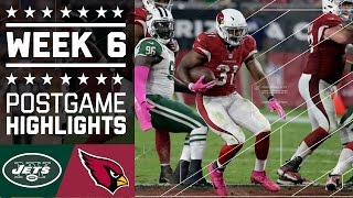 Jets vs. Cardinals | NFL Week 6 Game Highlights