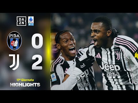 Video KALULU + YILDIZ, Spalletti vola: Pisa-Juventus 0-2 | Serie A Enilive | DAZN Highlights