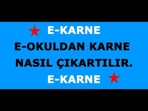 e okul; e karne nasıl çıkartılır, e karne nasıl alınır