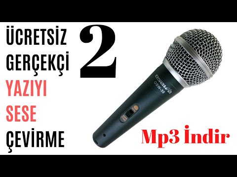 Video: Mp3'ü Sese Dönüştürme