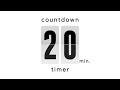 20 min countdown timer / flip timer • no music • only bell / deep focus - productive work