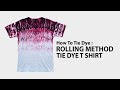 Rolling Method Red And Black Tie Dye T Shirt How To DIY Rolling Method Red And Black Tie Dye T Shirt How To DIY