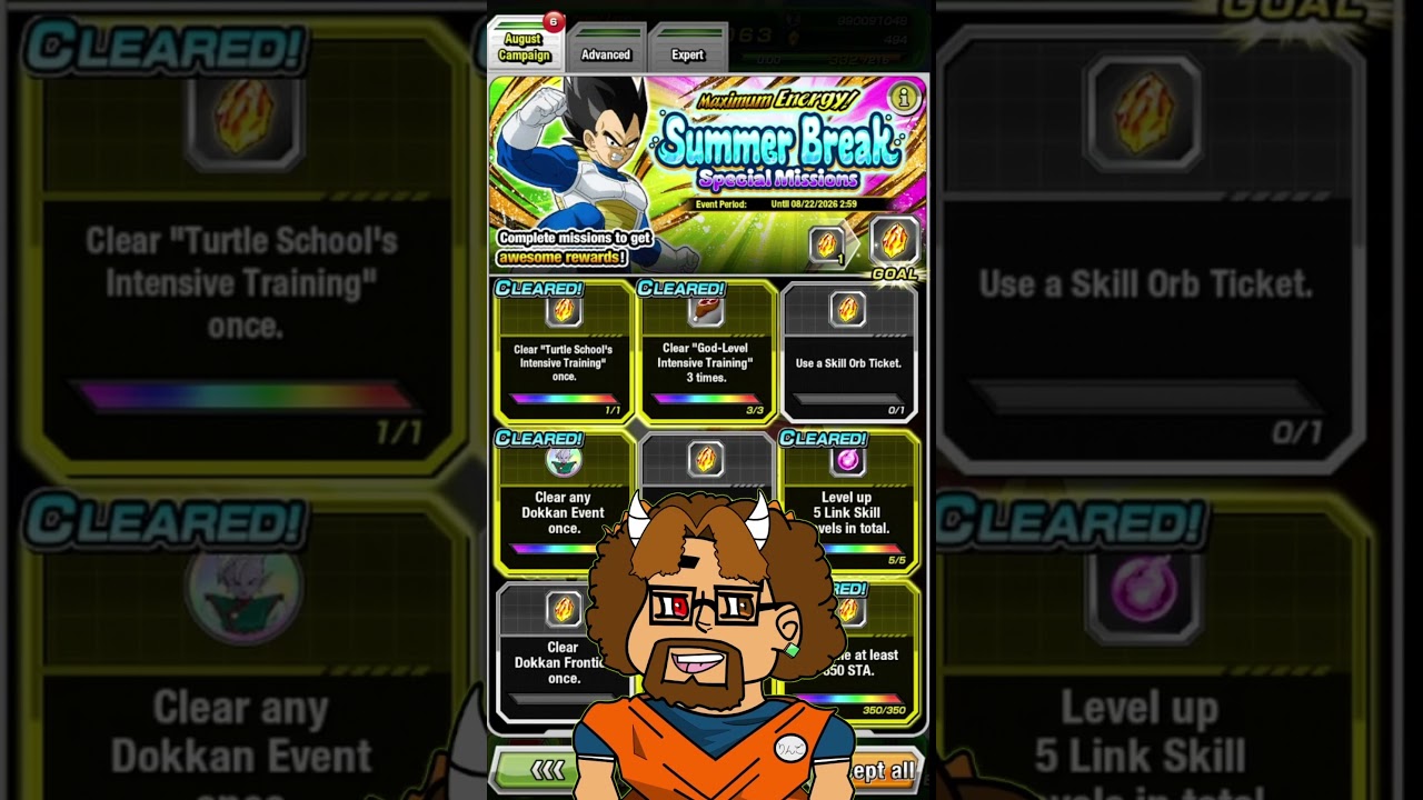 Maximum Energy Summer Break Special Missions #dokkanbattle  #anime  #dbz