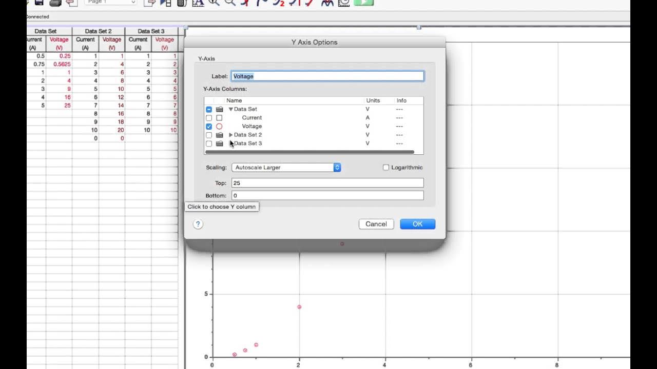 Graphing Multiple Data Sets in Logger Pro YouTube