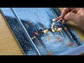 Rainy Day Painting / Acrylic Painting for Beginners / STEP by STEP