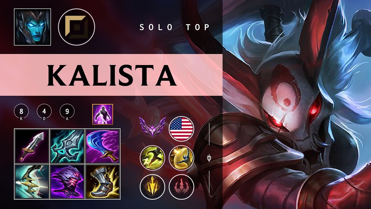 Kalista Top vs Akali - NA Master Patch 26.04