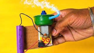 How To Make Smoke Machine| DIY A Mini Mist Maker Machine |DC Motor Inventions