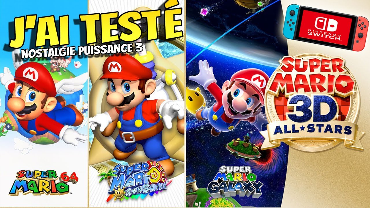 J'ai Testé SUPER MARIO 3D ALL STARS sur Nintendo Switch 3 jeux en un Gameplay Français