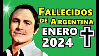 Figuras Fallecidas de Argentina en Enero del 2024.