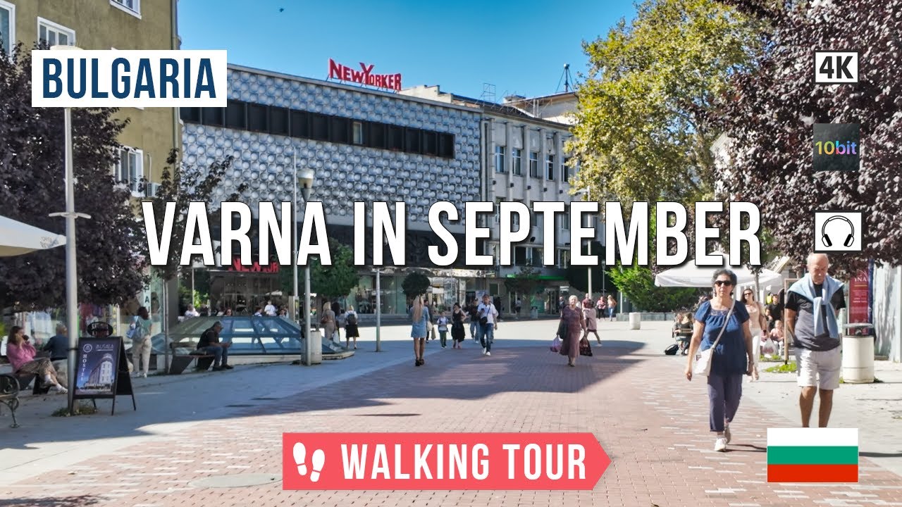 Прогулка по Варне, Болгария Сентябрь 2025 🏖️ Черноморский город в 4K