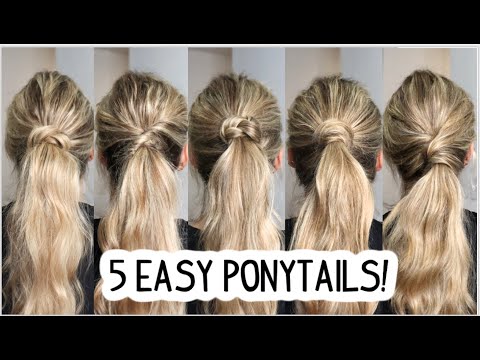 Easy and Fabulous Ponytail Hairstyles for Busy Moms | Ponytail hairstyles  easy, Diy hairstyles, Ponytail hairstyles