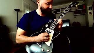 Gibson Les Paul over progressive rock backing