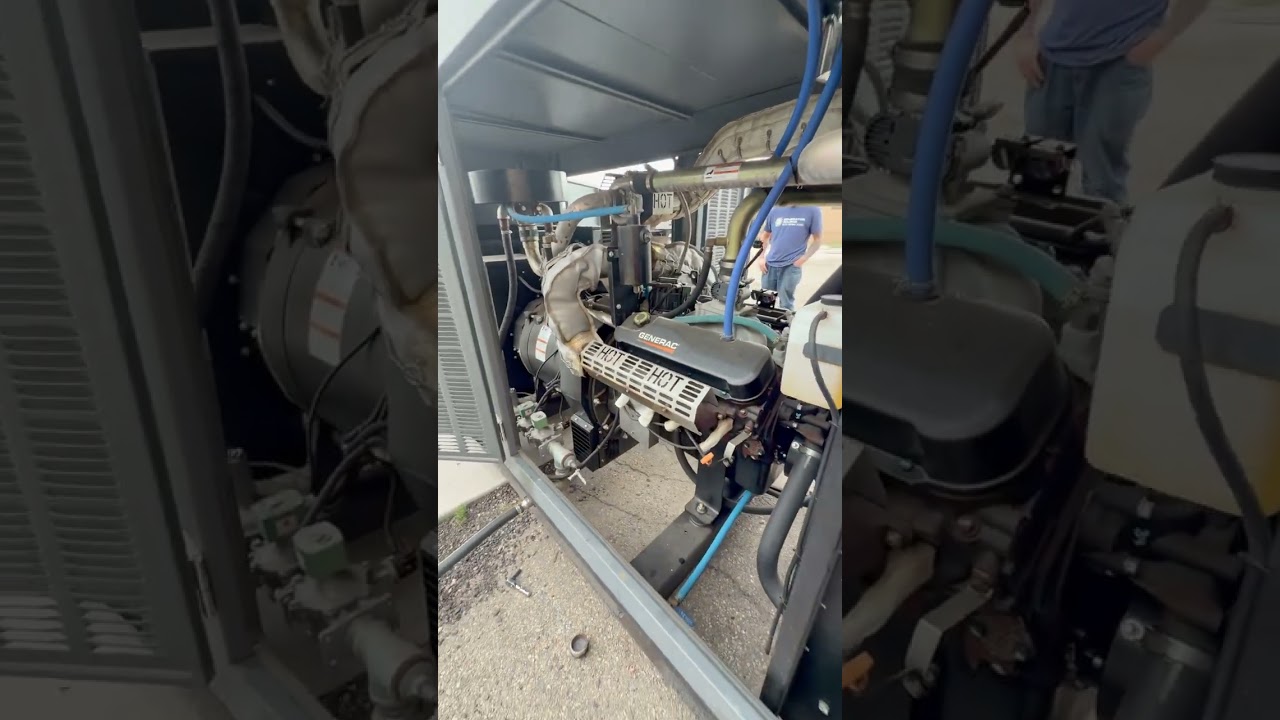 140kW Generac Natural Gas Generator Load Bank Test, 185 Hours