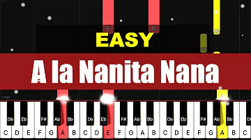 [Christmas Piano Tutorial] A la Nanita Nana | Spanish carol [EASY]