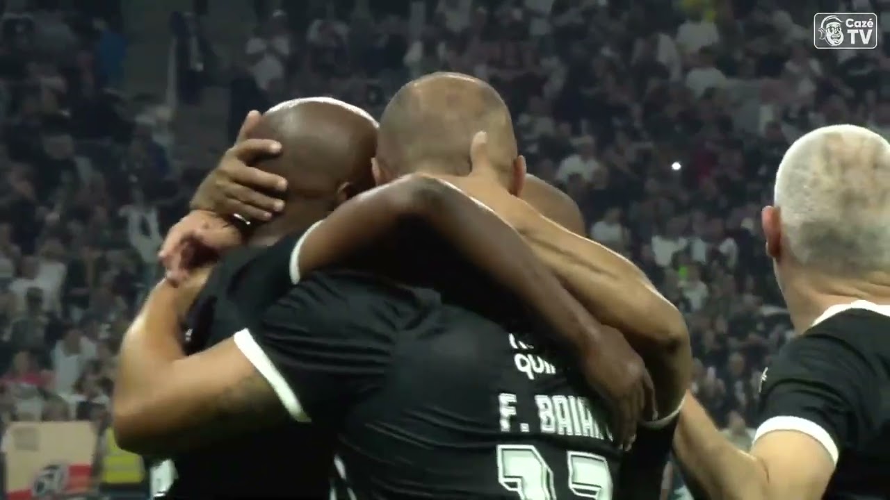 GOOOOOL DO CORINTHIANS! FERNANDO BAIANO RECEBE E SOLTA A BOMBA PRA ABRIR O PLACAR