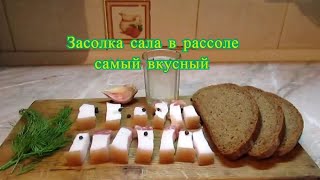 Засолка сала в рассоле самый вкусный