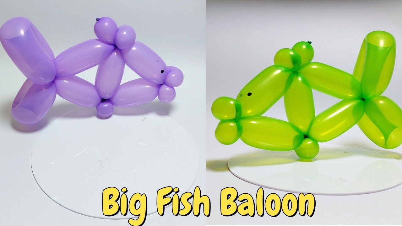 How to make big fish balloon. balloon animals for beginners. how to make  balloon animals. 