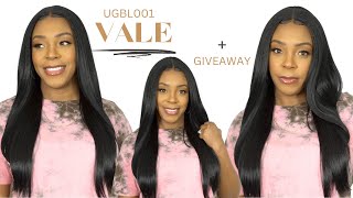 Laude & Co Human Hair Blend HD Lace Front Wig - UGBL001 VALE +GIVEAWAY --/WIGTYPES.COM