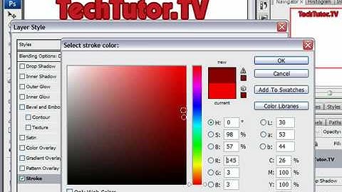 Add a Stroke to Text in Photoshop CS3