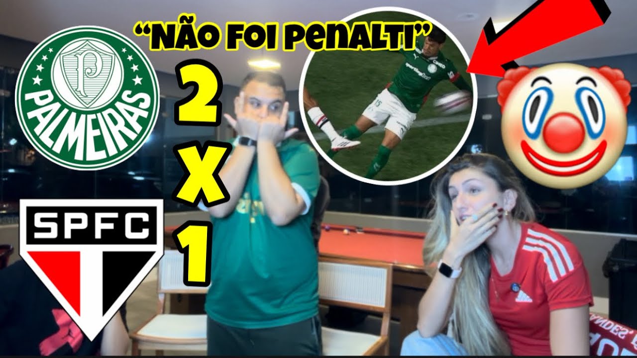 MEU RIVAL ESTÁ NA FINAL! REACT DO ROUB@- PALMEIRAS 2 x 1 SÃO PAULO 