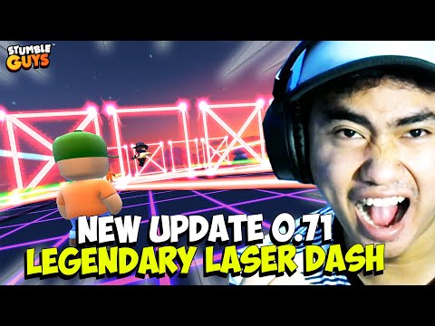 NEW UPDATE 0.71 MABAR MAP BARU LEGENDARY LASER DASH DI STUMBLE GUYS (VERTICAL STREAM)