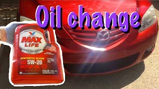 Mazda 3 Oil change - including filter