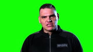 Gunther “you’ve taken the absolute piss out of this great sport” green screen