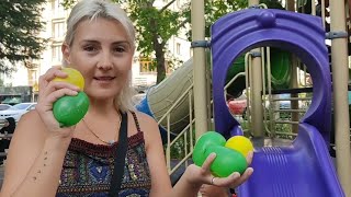 Parkta Su Balonu Eğlencesi, Kaydıraktan Su Balonu Attık, Heryer Balon Oldu