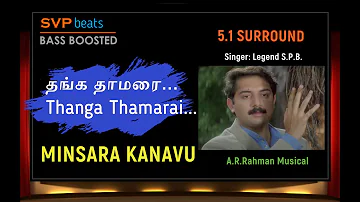 Thanga Thamarai ~ Minsara Kanavu ~ Voice Of SPB 🎼 5.1 SURROUND 🎧 BASS BOOSTED 🎧 A.R.Rahman