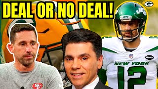 Aaron Rodgers TRADE MOVES FORWARD?! Jets \& Packers Play DEAL OR NO DEAL?! Florio SLAMS 49ers RUMORS!