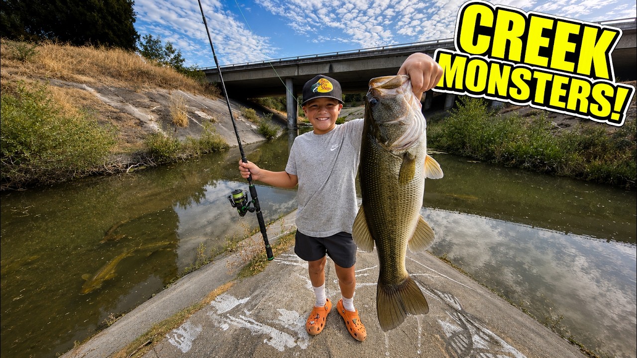 🔥 We Found a Hidden Bass Fishing Creek in Pleasanton, California