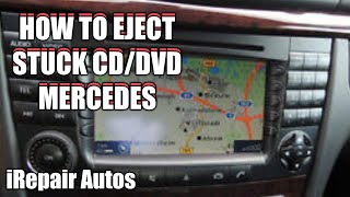 how to eject stuck cd and dvds on your mercedes