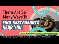 There Are So Many Ways To Find Restaurants Near You