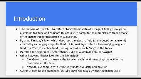Phys 2212 Lab 5 Video Lab Report