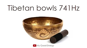 Tibetan Singing Bowls 741Hz. HEALING SOUND. Pure Tone.