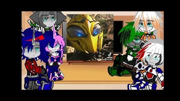 team prime react to Bumblebee Beyverse and Kightverse/1/1