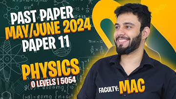 O Level Physics Paper 1 (5054/11) – May/June 2024