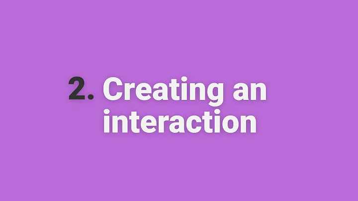 Protopie tutorial for beginners:  02 Creating an interaction