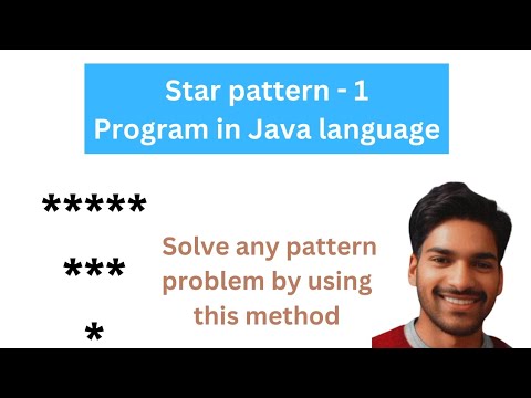 Star Pattern - 1 Program in Java language || Interview pattern Question ...