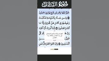 سورة النمل الآية 89 #قرآن #تلاوات #سورة
