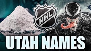 THE OFFICIAL UTAH NHL TEAM NAMES ARE REVEALED… AND THEY'RE SO WEIRD (Utah Powder, Freeze, Venom, HC)