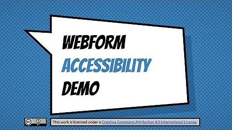 Webform Demo Accessibility