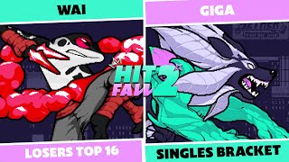 Hitfall 2: Losers Top 16 - Wai (Ranno) Vs Giga (Sylvanos) RoA Singles